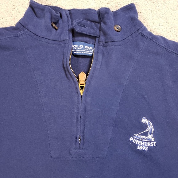 Polo Ralph Lauren Sweater Vest Mens Size Medium Blue Pinehurst 1895 PGA Golf - Picture 4 of 10